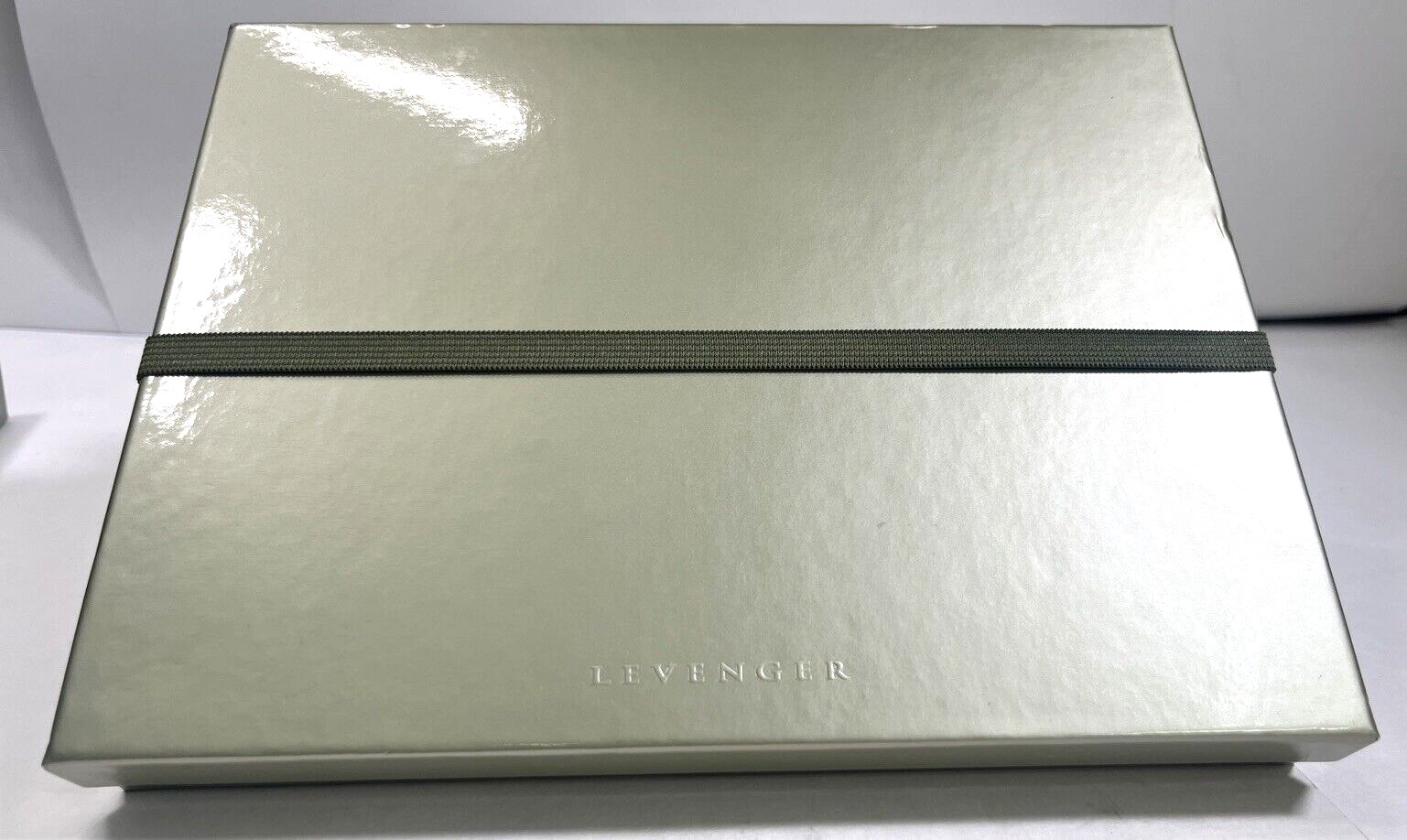 Levenger Circa Foldover Notebook Size Junior Cordova Leather Oxblood New in Box
