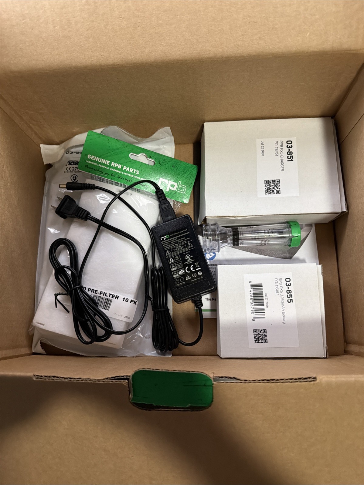 GVS RPB PX5 Powered Air Purifying Respirator – New – Probably Bad Battery