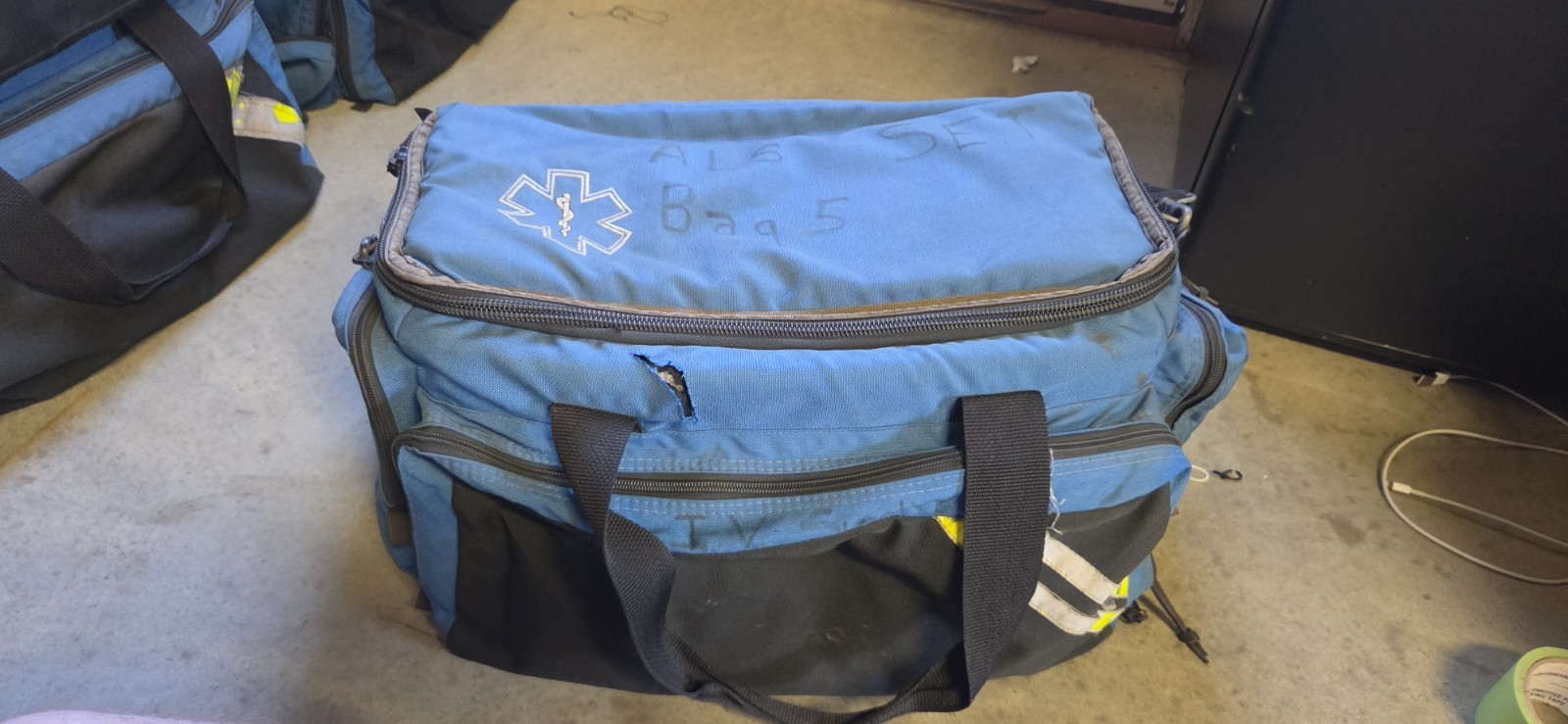 Iron Duck Trauma Bag, Nylon, 23 in L, 17 in W, Blue Ems Bag #5