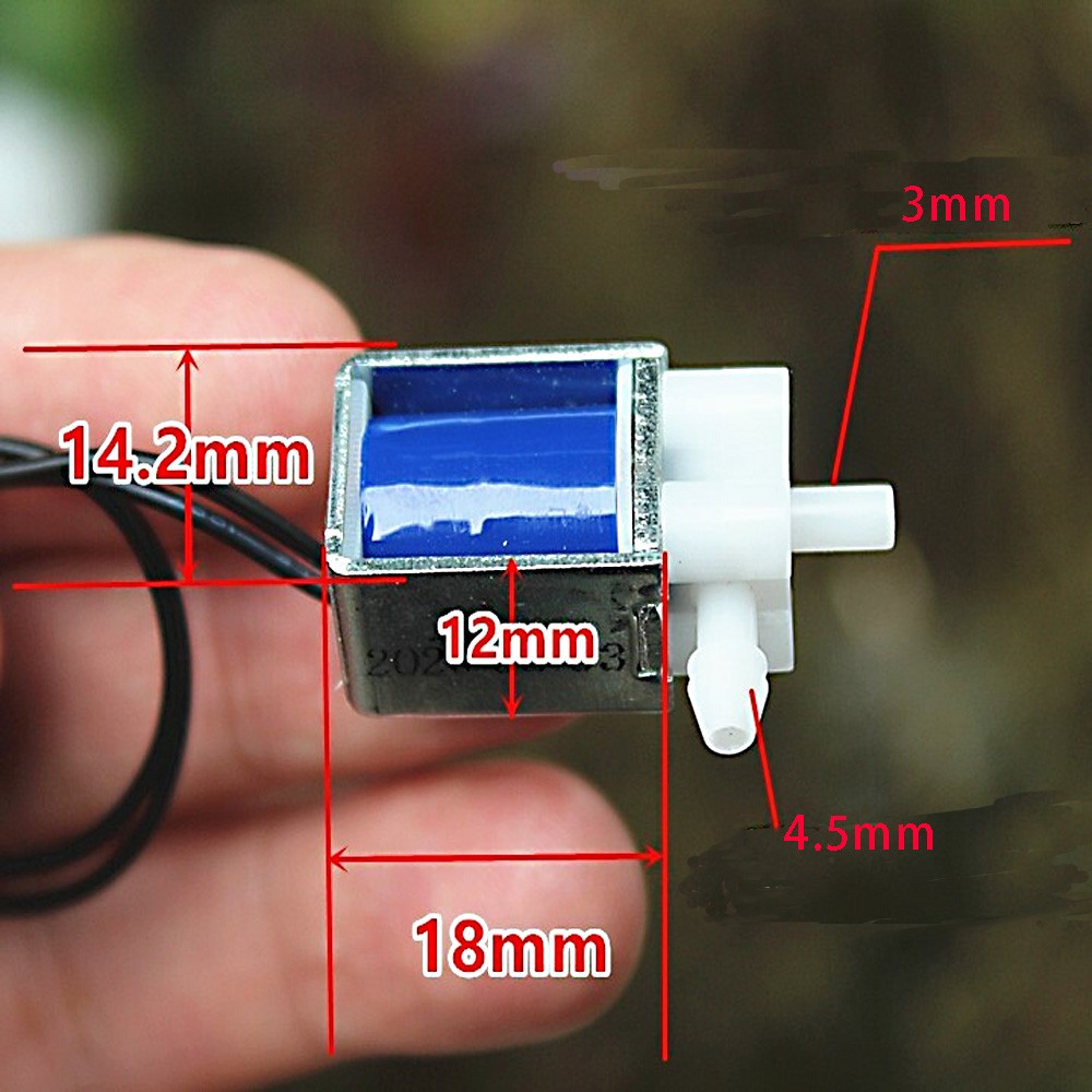 2Pcs DC5V 6V Micro Electric Solenoid Valve Normally Closed Air Water Valve USA