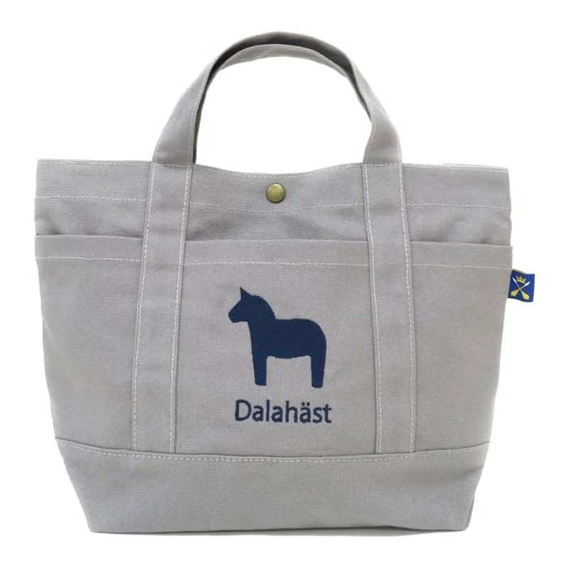 MYSiG Dalahest Canvas Tote Bag M, Gray, Gusseted