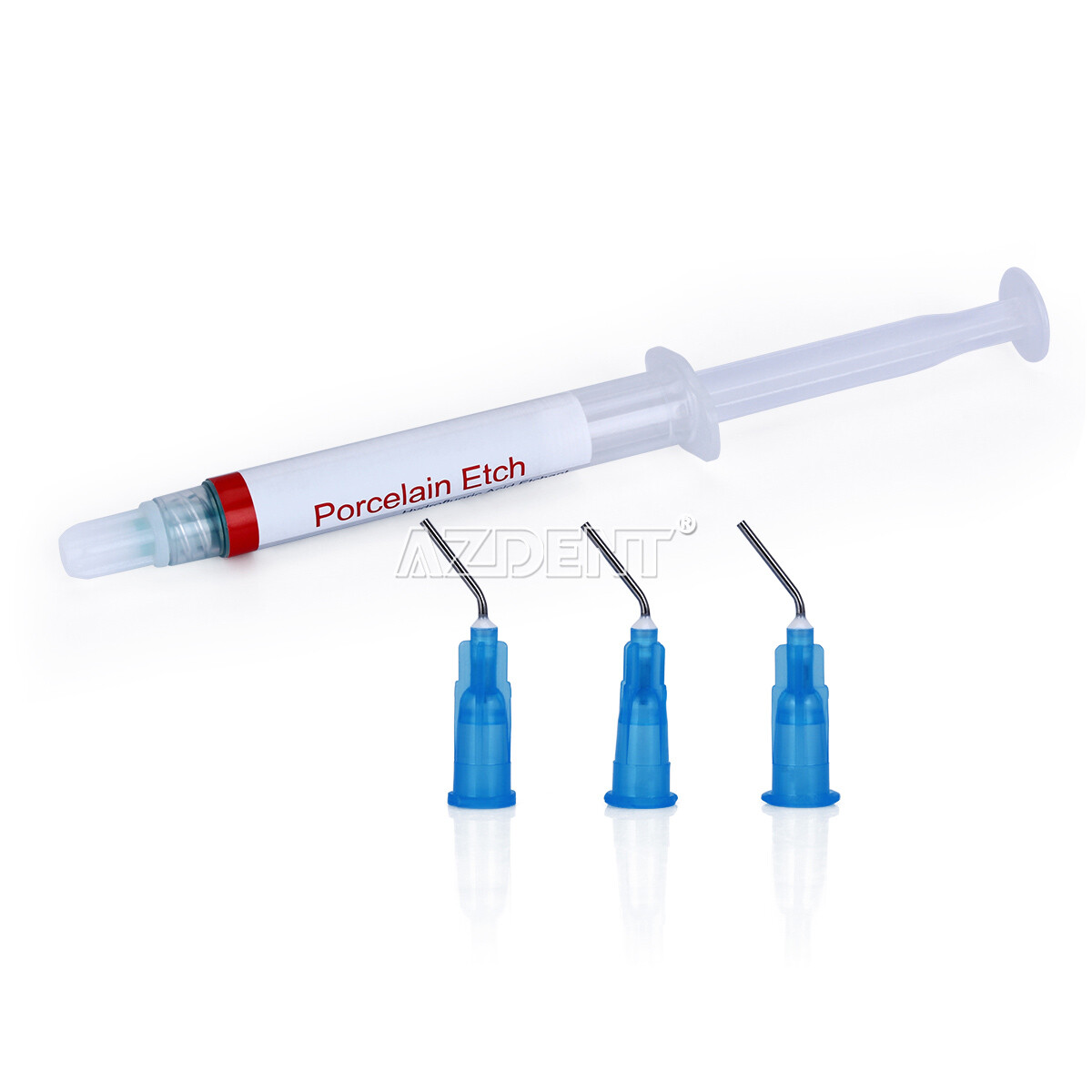 Dental Porcelain Etch Gel 9.5% Hydrofluoric Acid Etchant &3X Disposable Tips USA