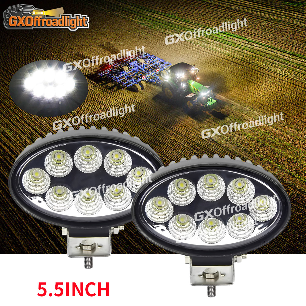 5.5inch 120W LED Work Light Headlights fit John Deere Case New Holland Tractor