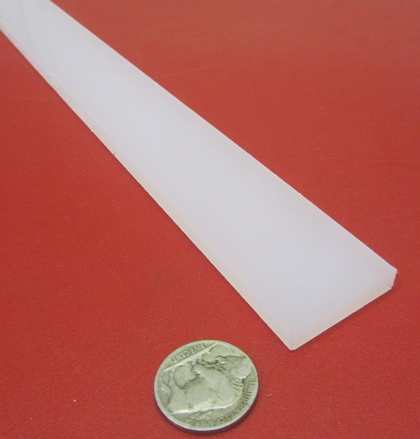 Polypropylene Bar 1/4″ (.250″) Thick x 1.25″ Wide x 48″ Long, 8 pcs, 32 feet