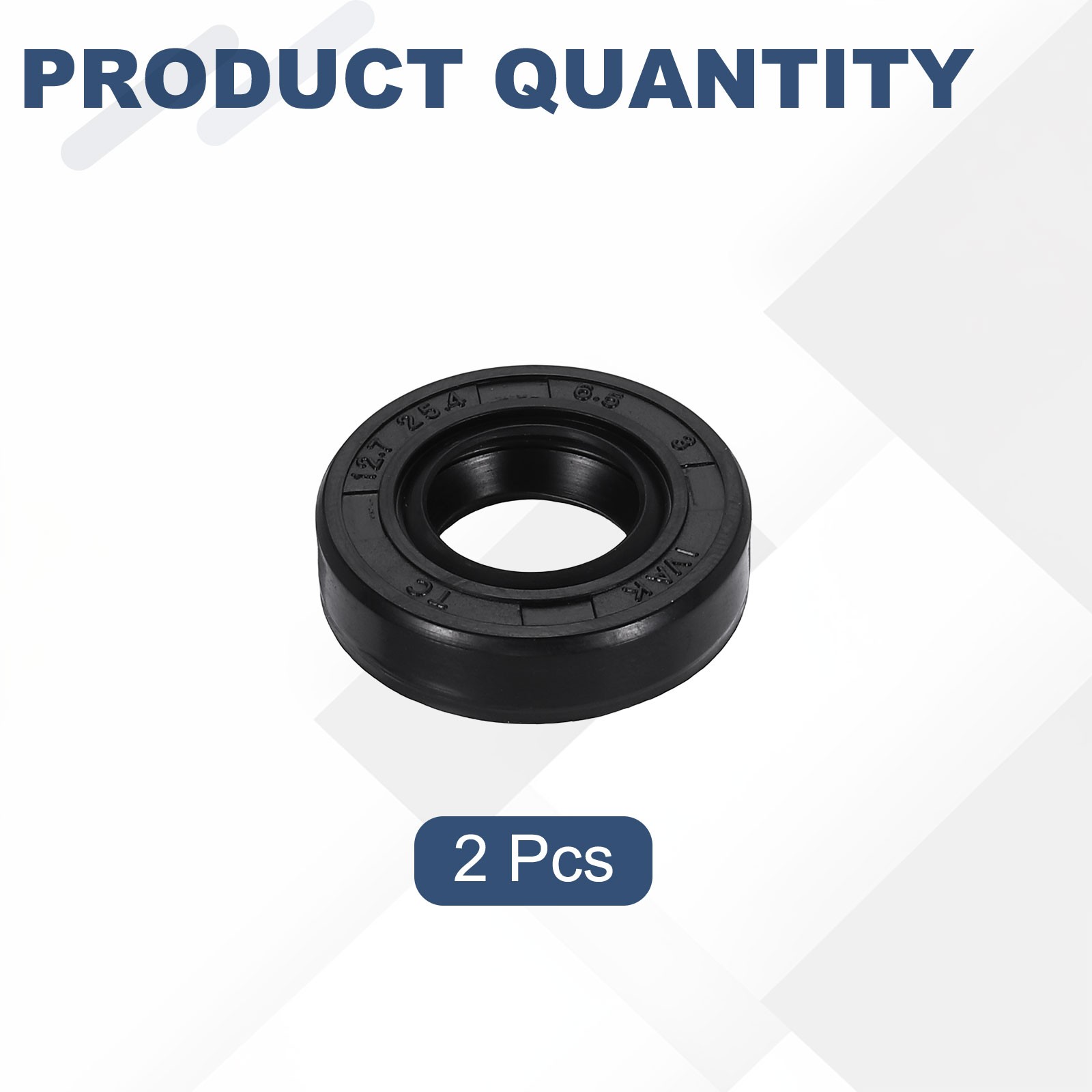 2Pcs Oil Seal 0.5″x1″x0.26″ TC Nitrile Rubber Double Lip Cover)