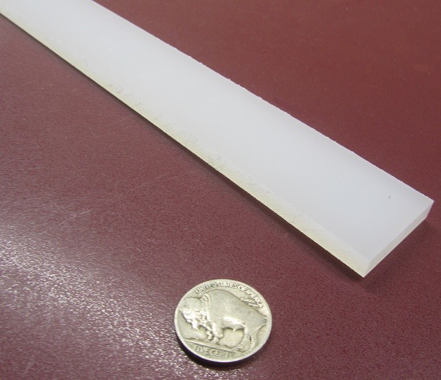 Polypropylene Bar 1/4″ (.250″) Thick x 1.25″ Wide x 48″ Long, 8 pcs, 32 feet
