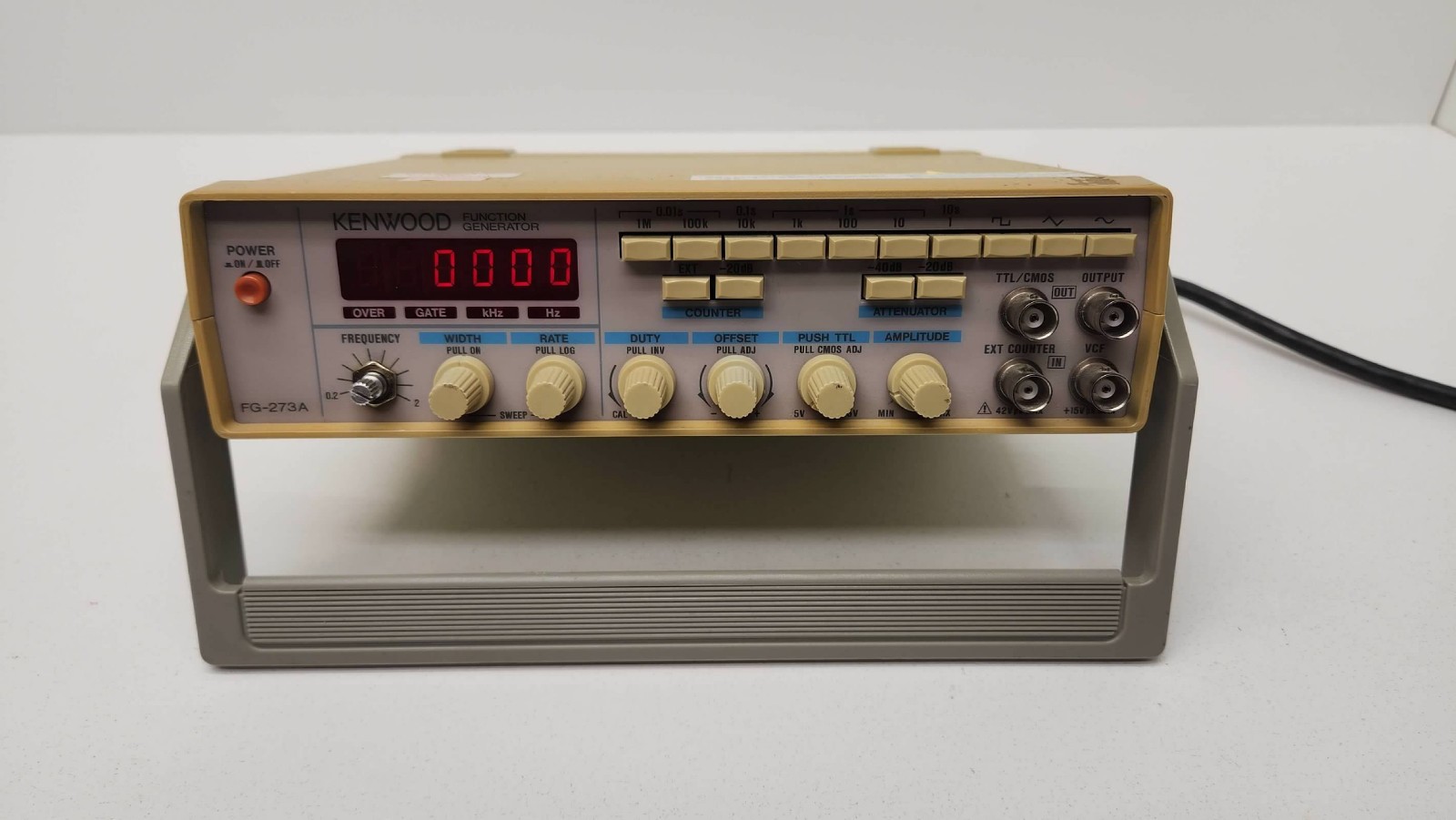 Kenwood FG-273A Function Signal Generator 0.02 Hz to 2 MHz Sine Square | Tested