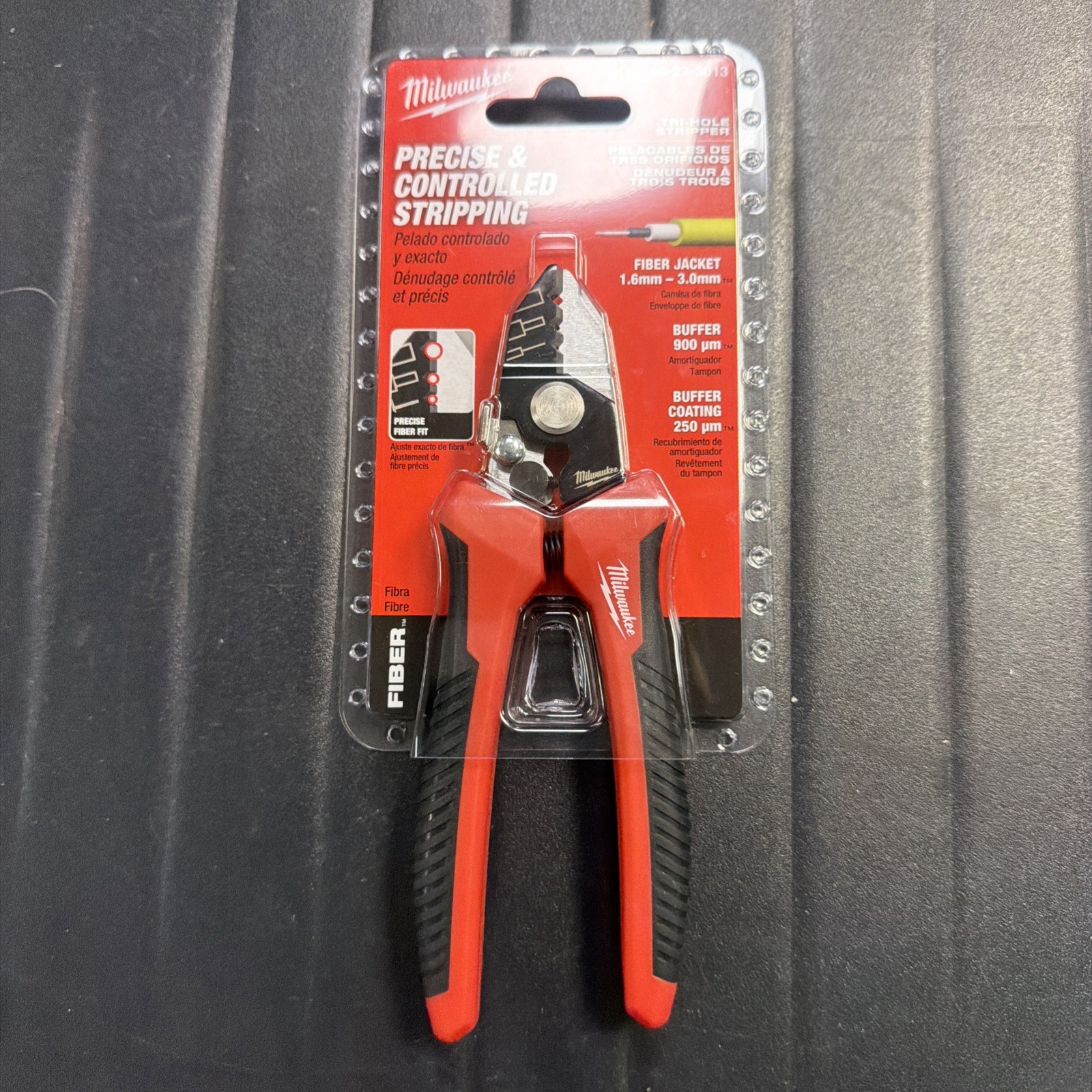 Milwaukee 48-22-3013 Tri-Hole Fiber Optic Stripper SEALED