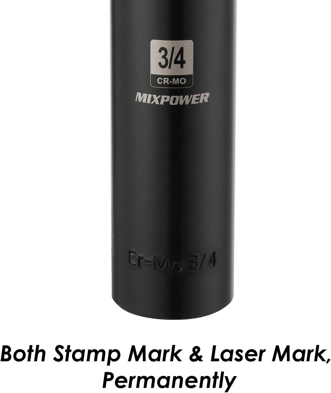 1/2″ Dr. X 3/4-Inch Extra Long Deep, 6 Point Impact Socket, Cr-Mo Alloy Steel