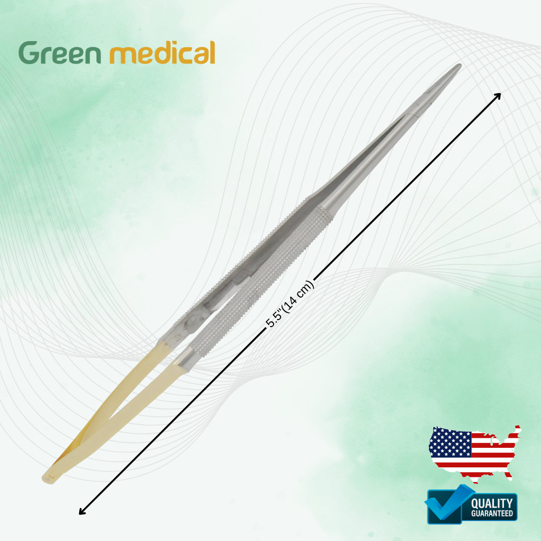 Castroviejo Needle Holder 14 cm Straight 5.5 ”with lock TC gold surgical suture