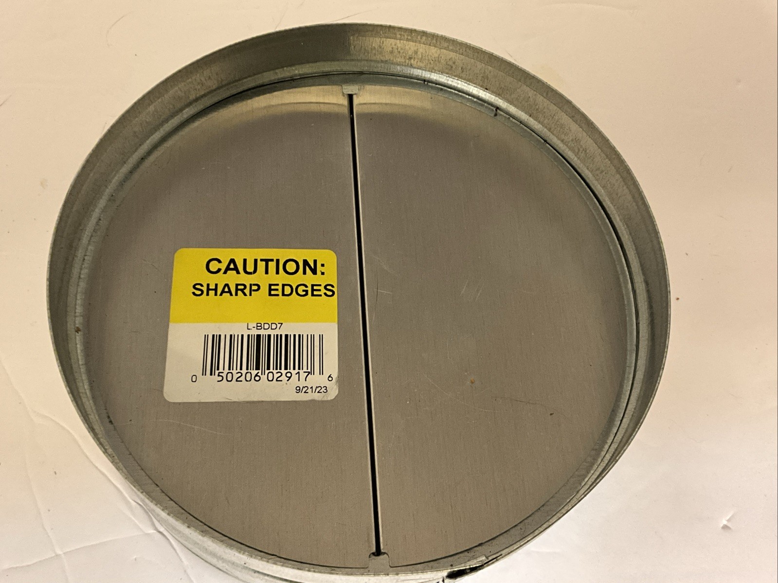 Master flow BDD7 7” X 7” X 2” Butterfly Damper