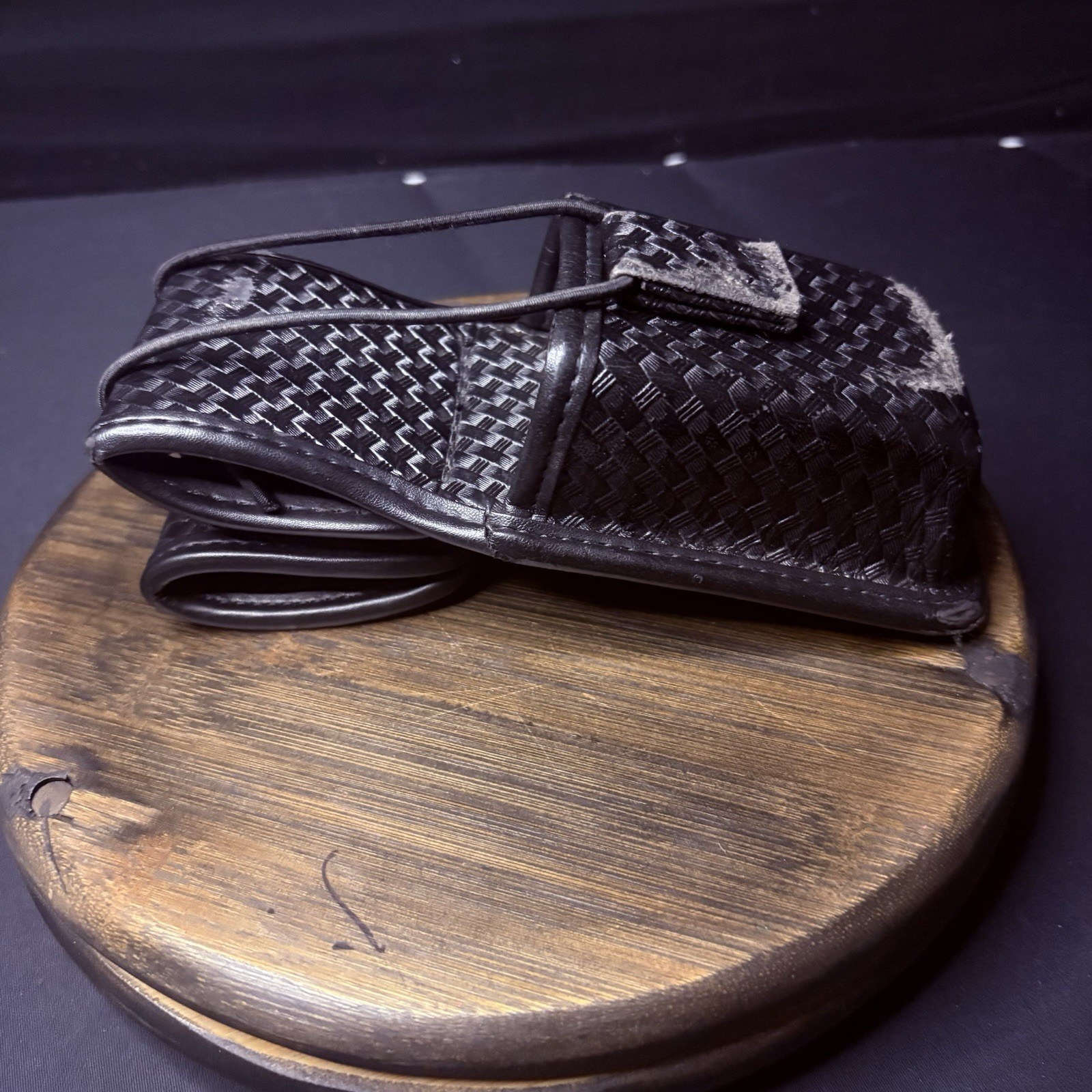 Bianchi Universal Radio Holder Swivel Back Accumold Elite Leather Basket Weave