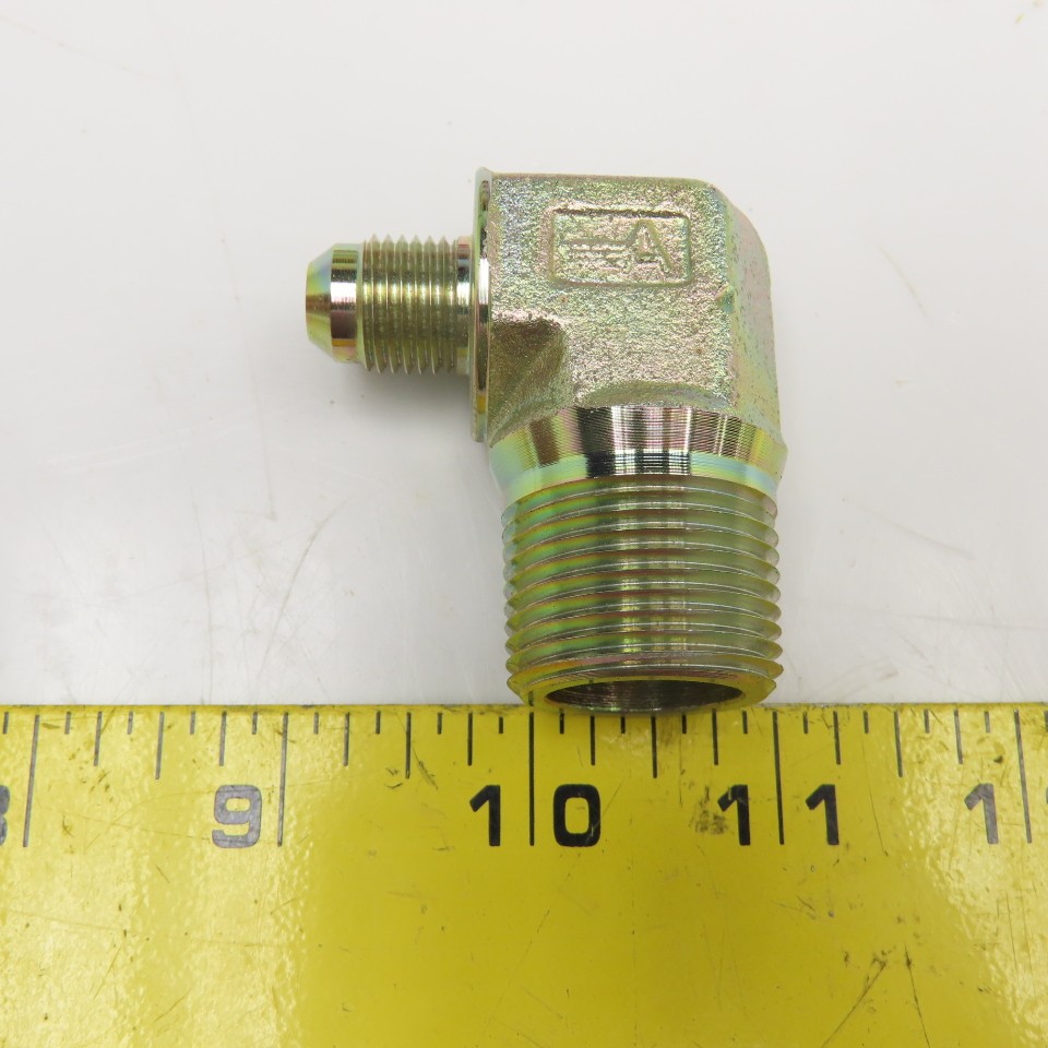 Aeroquip 2024-12-6S 3/8″ (-6) JIC Male x 3/4 (-12) NPTF Male Adaptor Lot Of 9