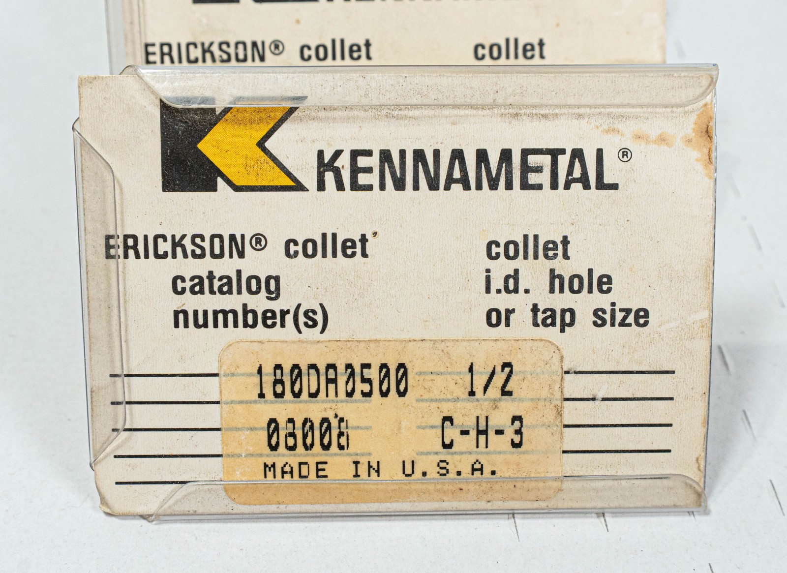 Lot of 17 Kennametal Erickson Collets 180DA0500-180DA0312-180DA0375