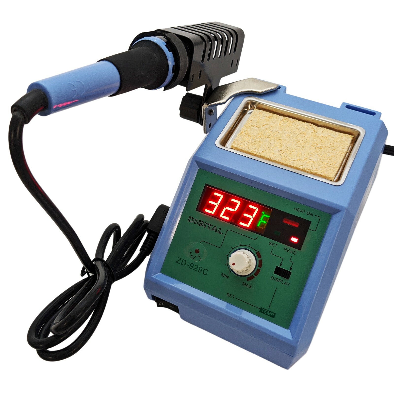 ZD-929C Temperature Adjustable Soldering Station, Digital LED Display, ESD Safe