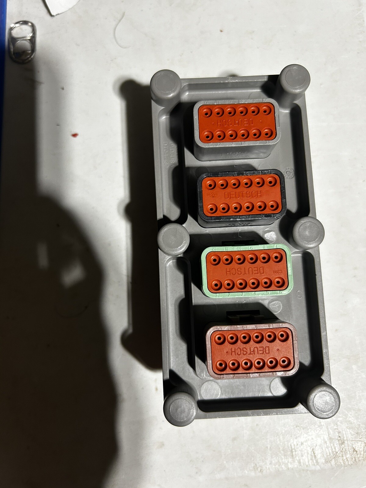 TE Connectivity Deutsch 48 Pin Header DT04-48P Flange Mounted DT04-48P-B016
