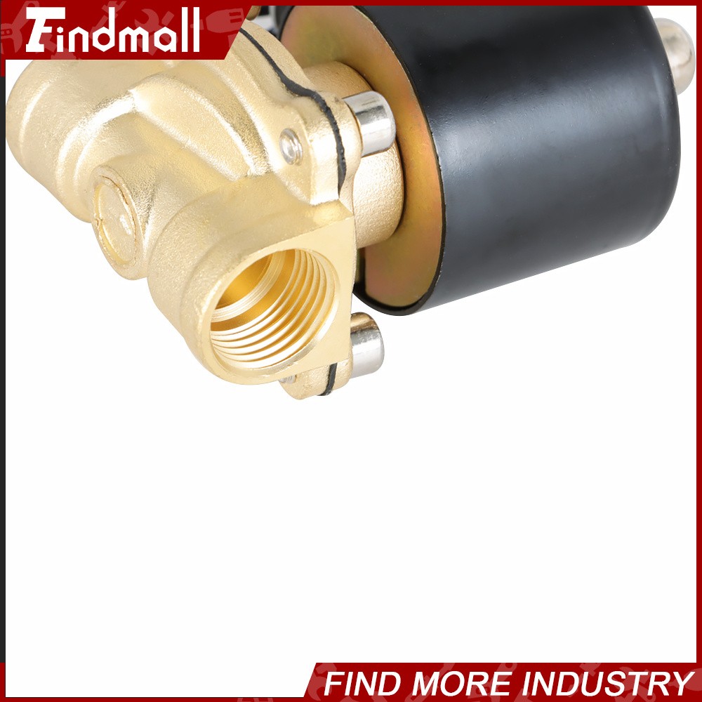 1/2″ DC 12V Brass Electric Solenoid Valve NPT Gas Water Air Normally Closed