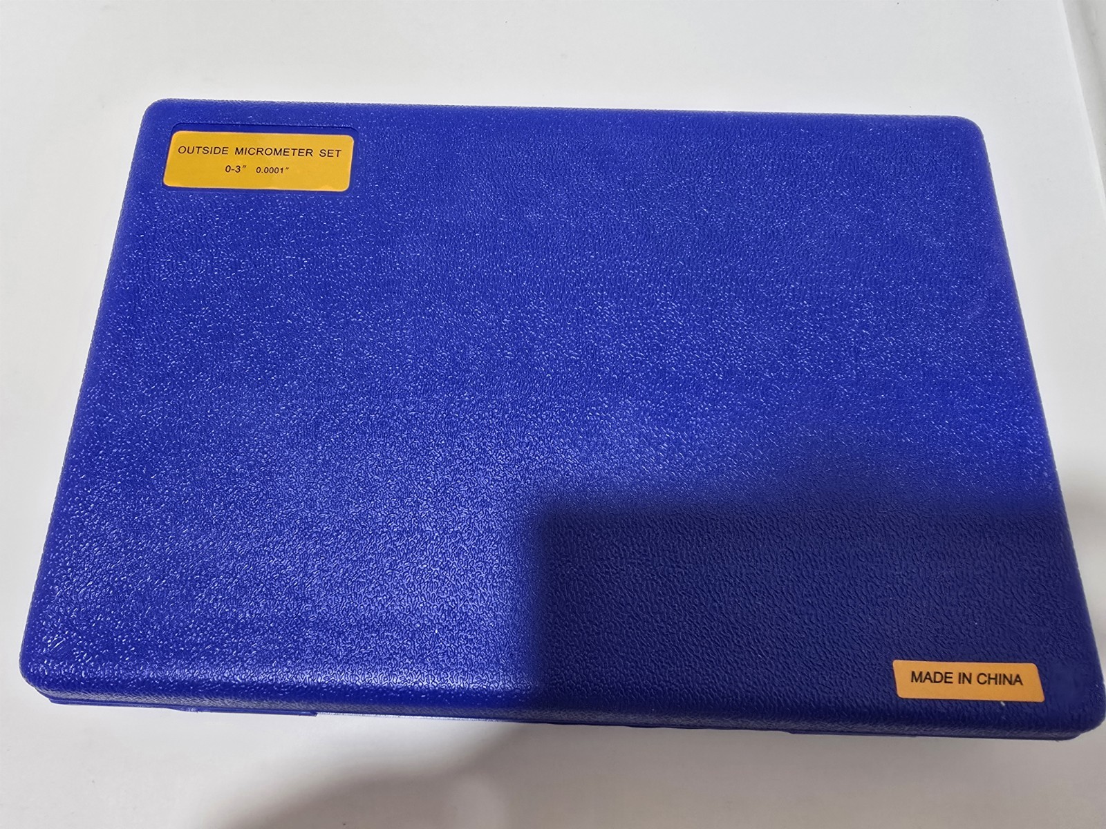 New 0″-3″ /0.0001″ Outside Micrometer Set Precision Tips In Blue Plastic Case