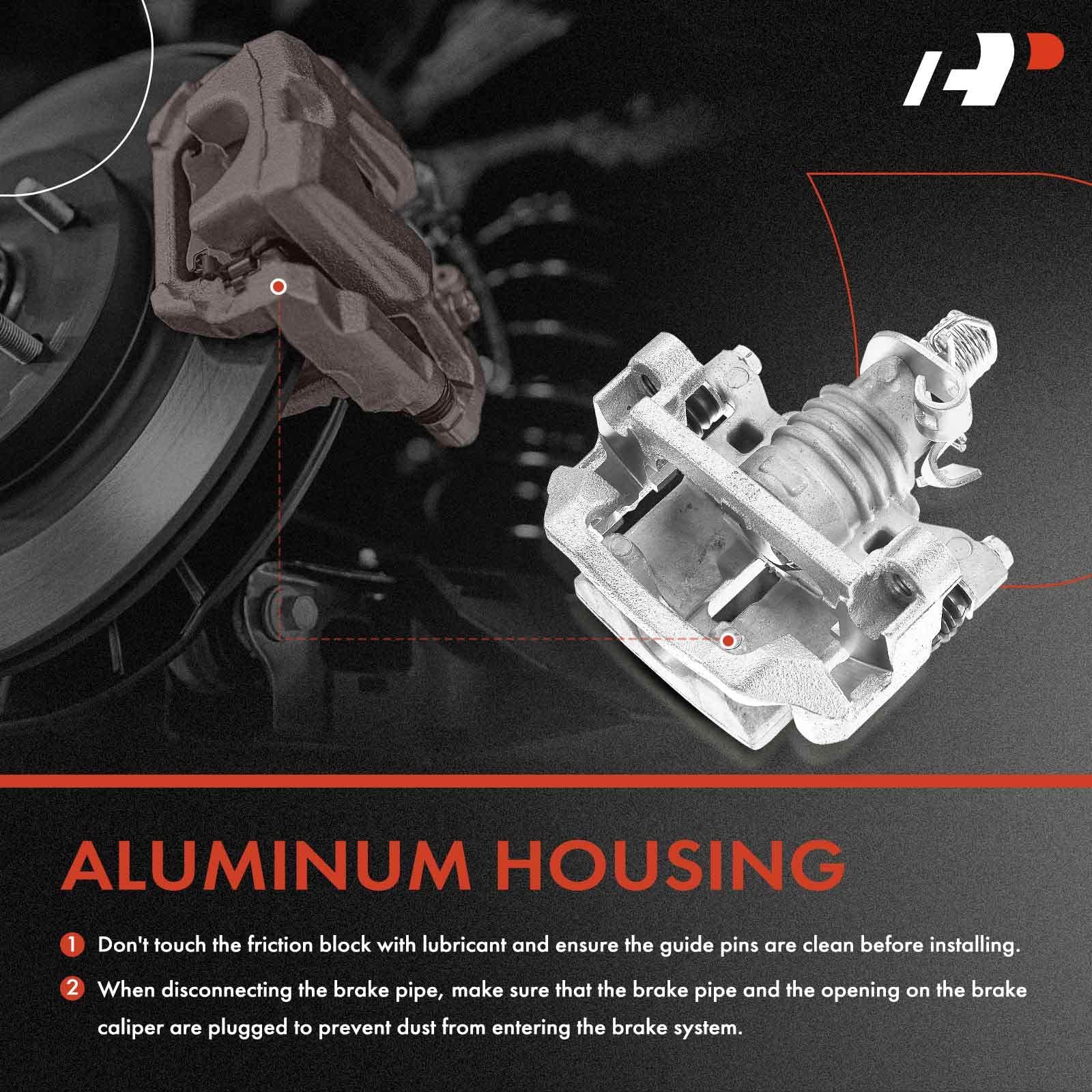 Front and Rear Brake Rotors and Ceramic Pads Kit with Calipers