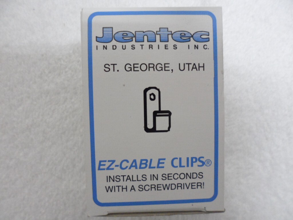 Jentec EZ Cable Clips 1/4″ 6,3mm Box of (100) Pcs. High Quality Metal Alloy