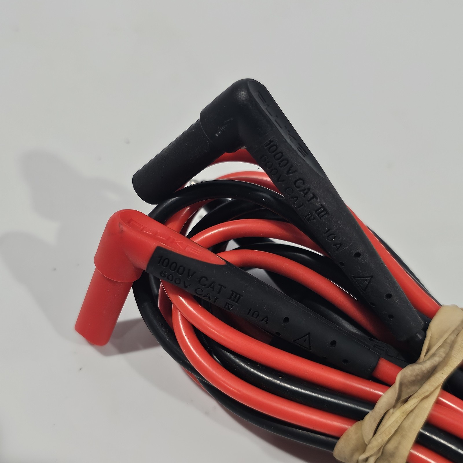 Fluke Multimeter Test Leads Probe Set 10A 1000V CAT 3 600V CAT IV USED GOOD