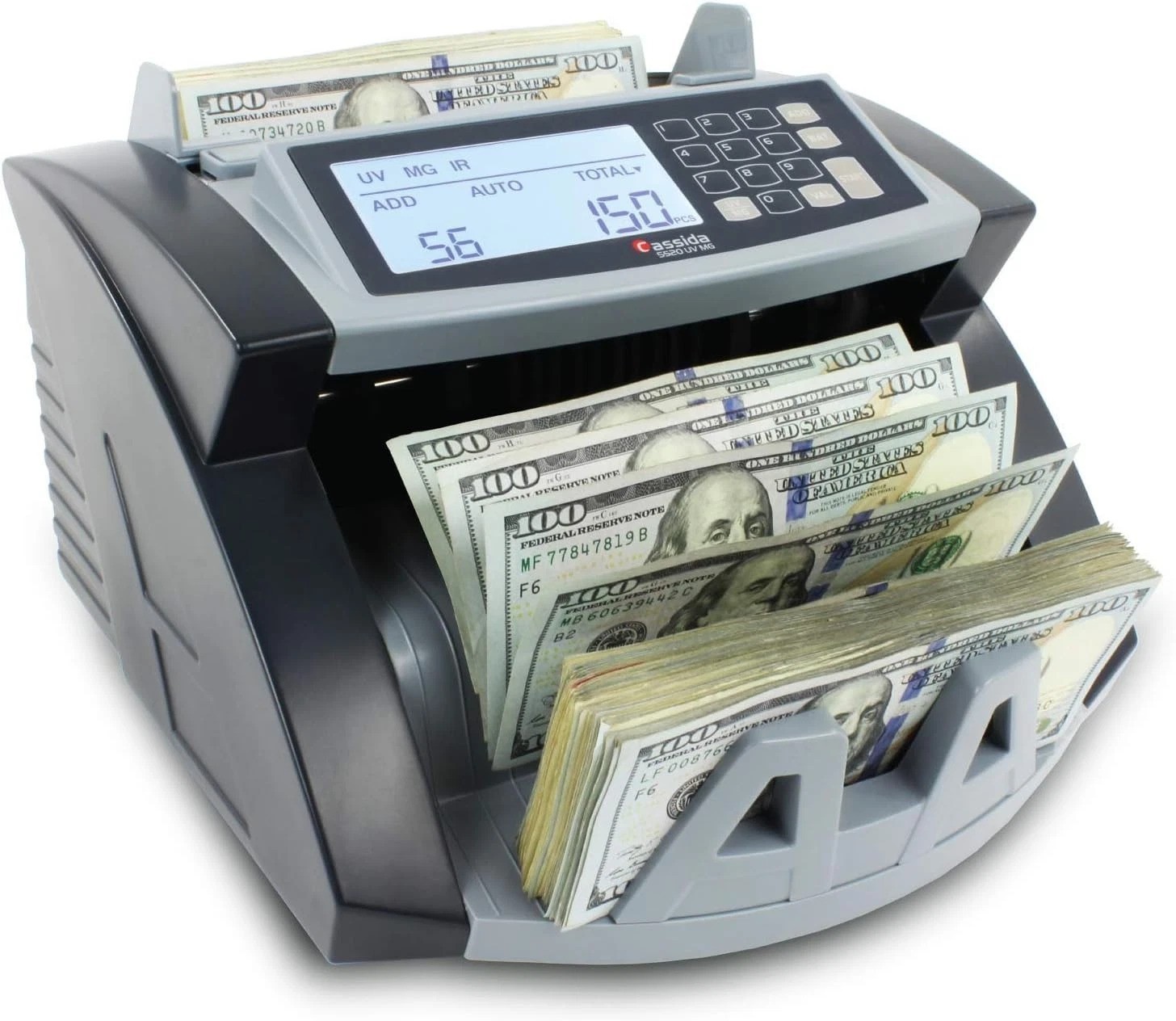 UV/MG/IR Money Counter – Add & Batch Modes – Large Display