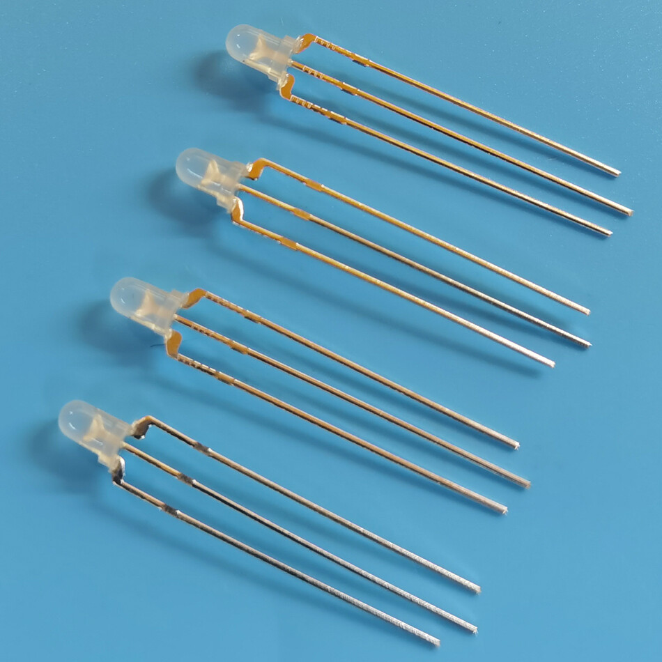 3mm 3-Pin LED Red/Yellow Red/Blue Red/Green Yellow/Green Bi-color Diffused Leds