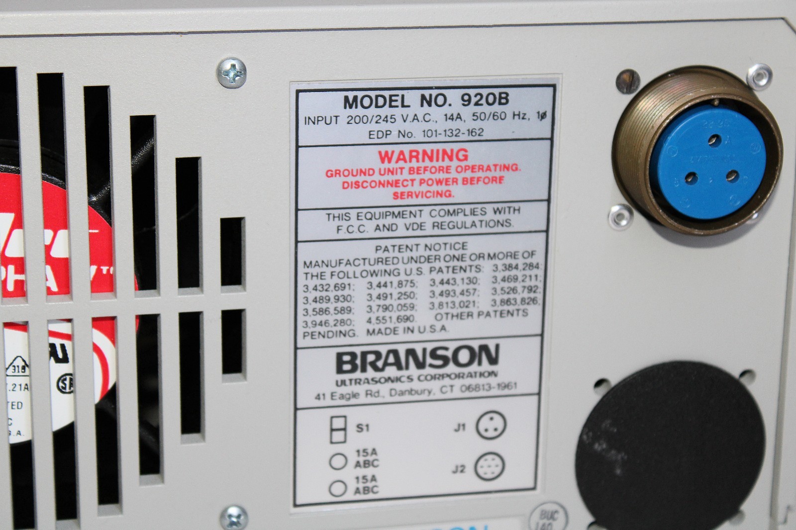 NEW – Old Stock! Branson 900B Series
