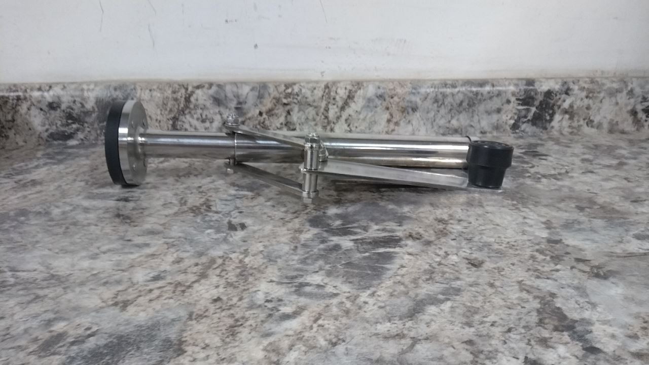 Vestil FL-LK-SMR-SS-L 18 In Extended Height Side-Mount Floor Lock