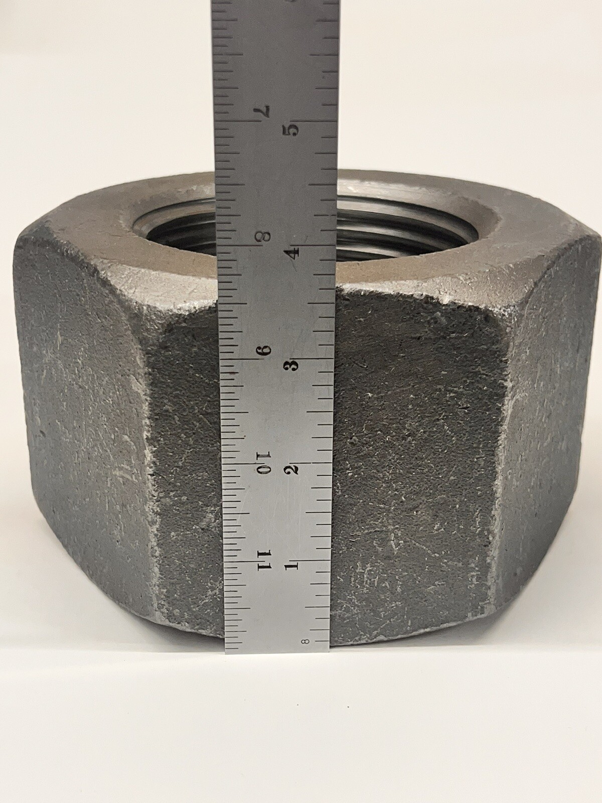 (2) 3-3/4”-4 Heavy Hex Nut Large huge 3-3/4-4, 3-3/4, truck nutz (18 lbs ea nut)