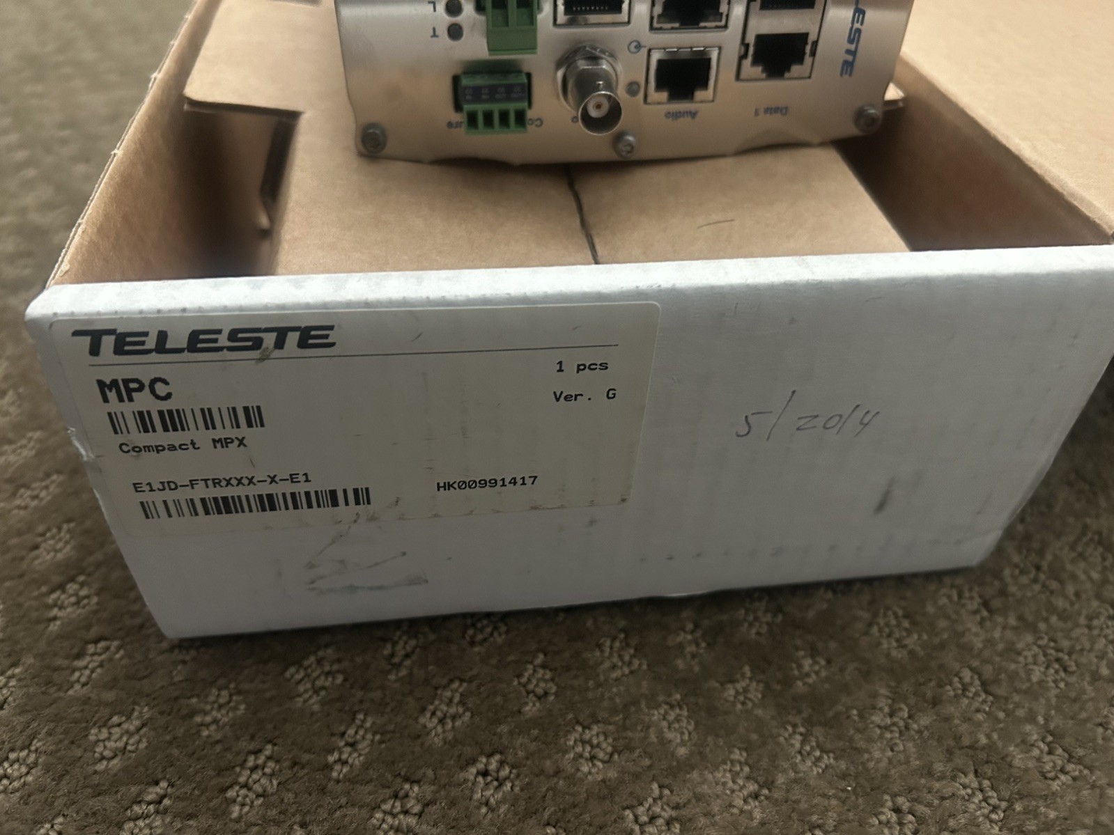 NEW Teleste MPEG4 Video Encoder E1JD-FTRXXX-X-E1 MPC Made In Finland Compact MPX