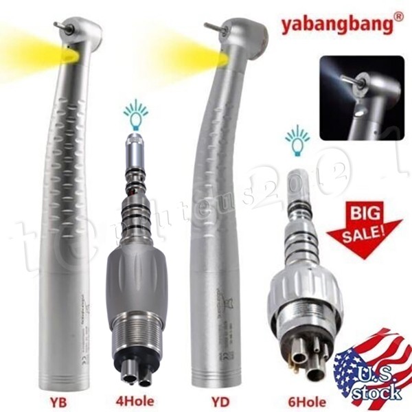 YABANGBANG Dental Fiber Optic LED High Speed Handpiece / LED Quick Coupler 4H/6H