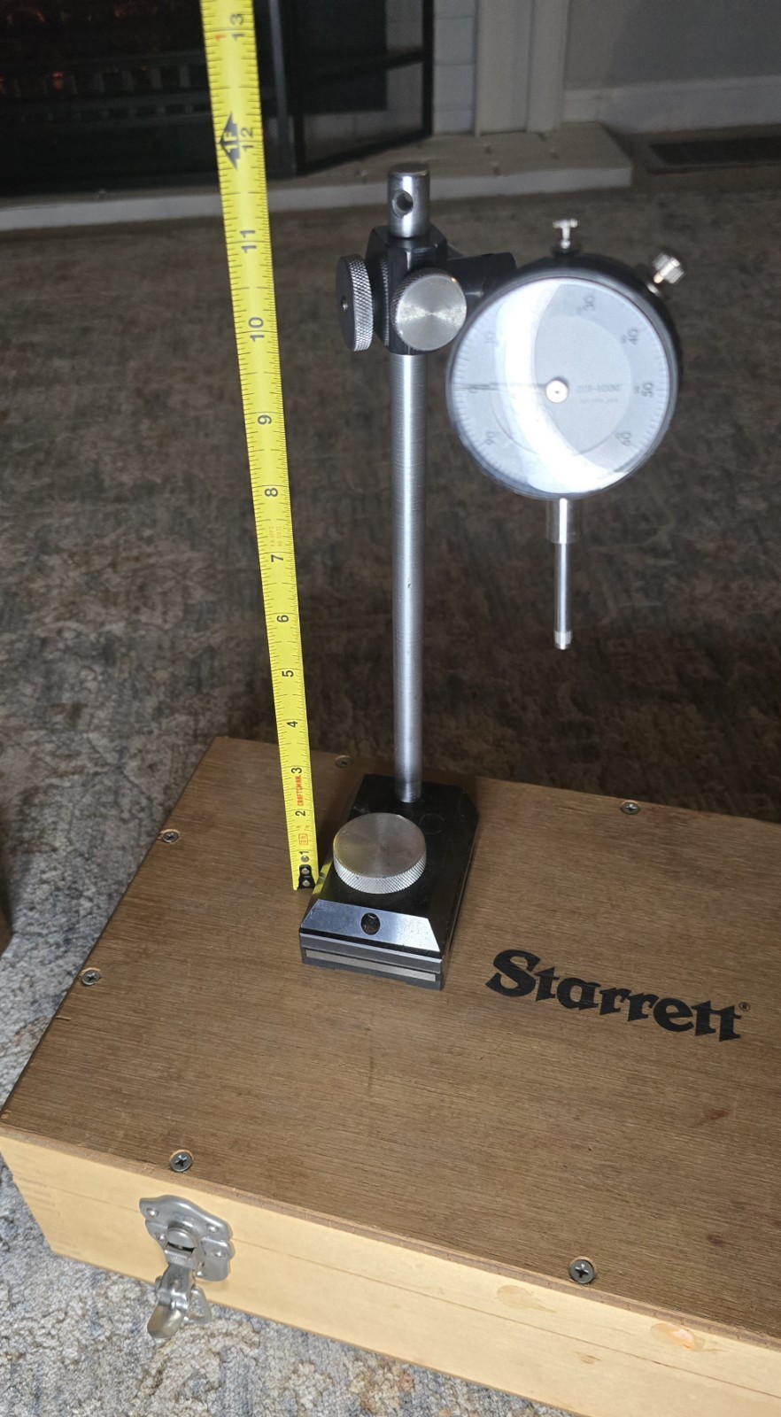 Hermann Schmidt Precision Tools Surface Gage Stand And Calibrated Drop Gage