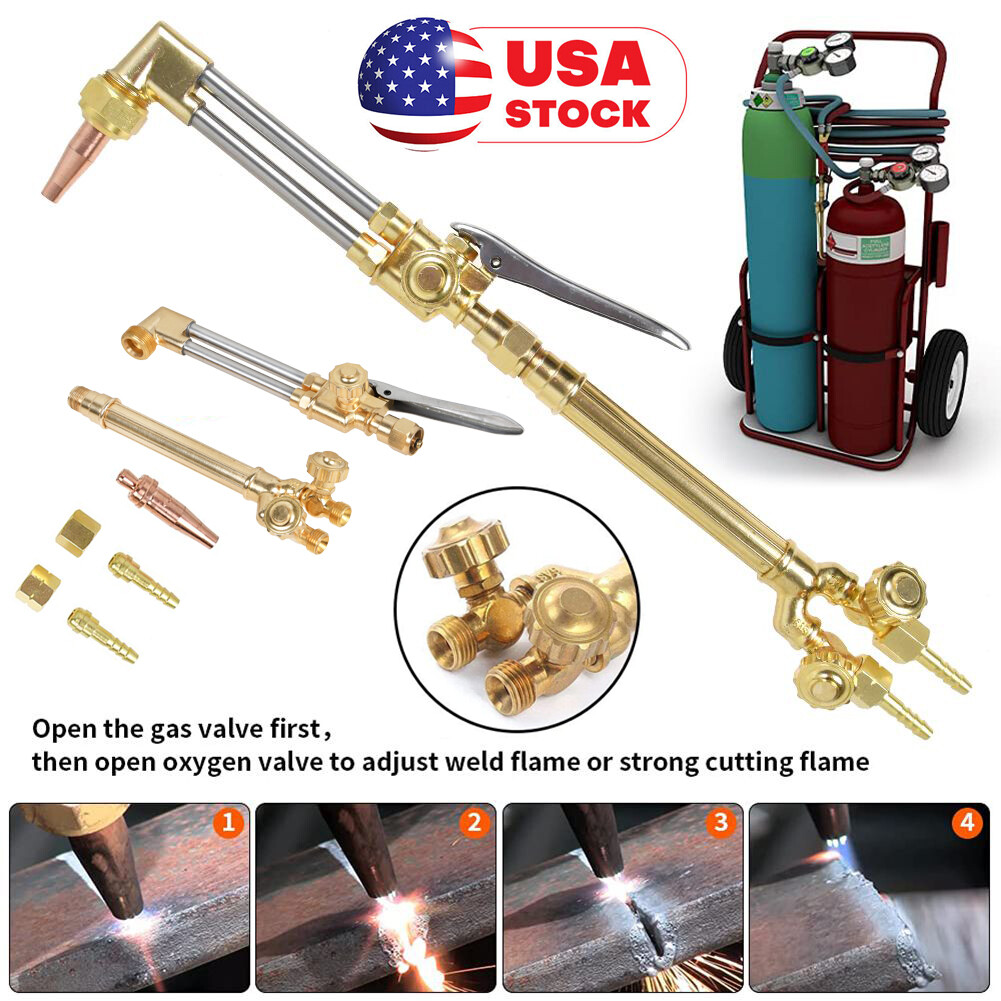 Heavy Duty Victor Style CA1350 100FC Oxygen Acetylene Cutting Welding Torch Kit