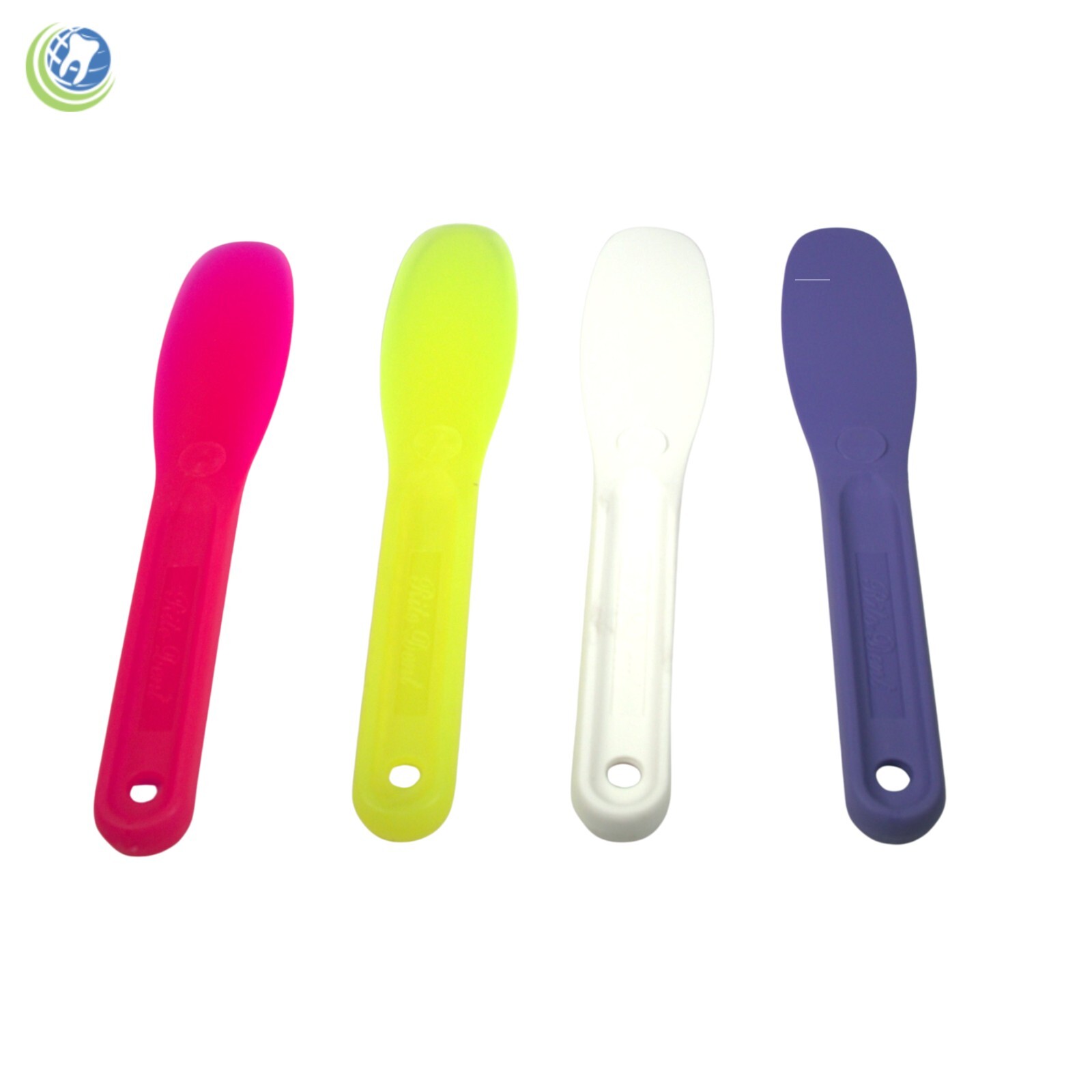DENTAL LAB PLASTIC MIXING SPATULA FOR ALGINATE IMPRESSION MATERIAL 4PC ASSORTED