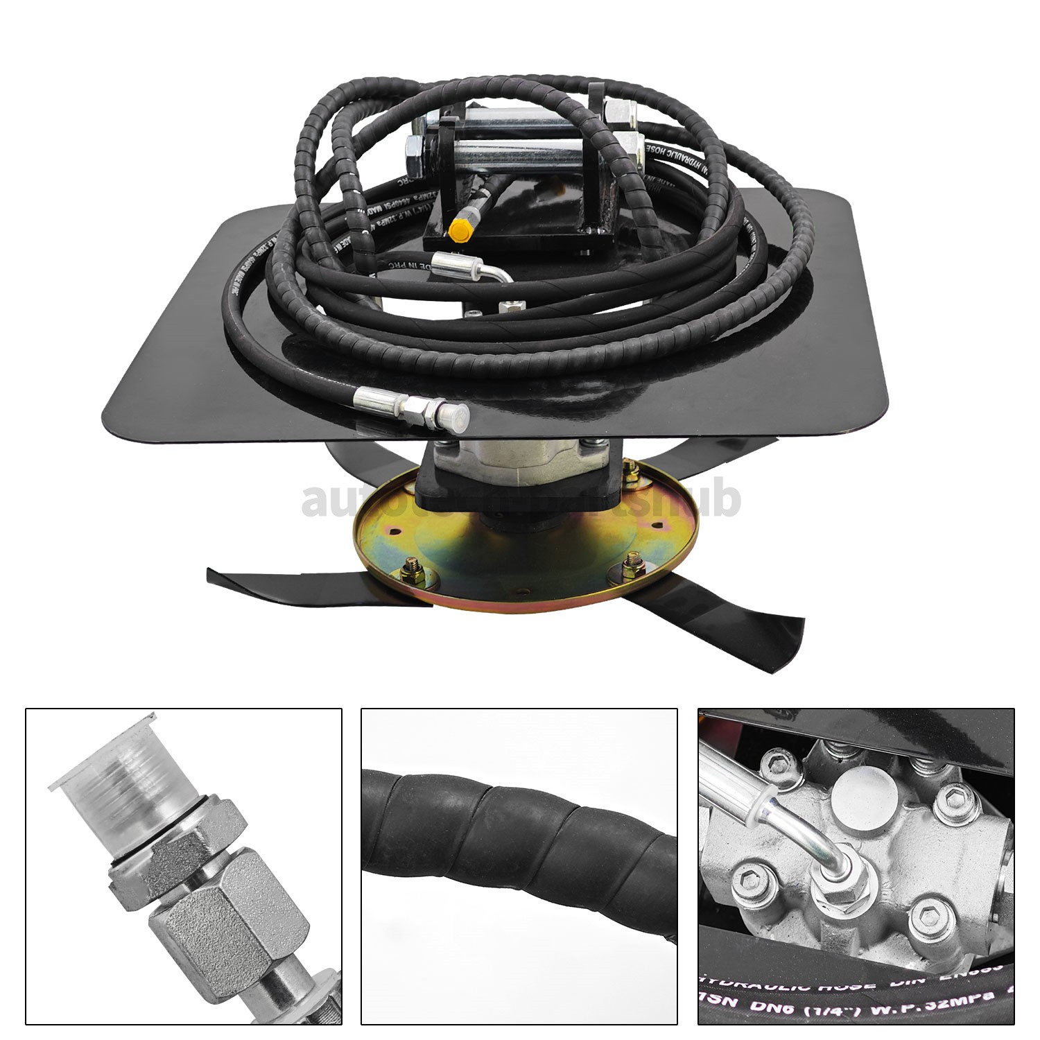 Hydraulic Grass Cutter Mower Attachment For 1-1.5ton Mini Excavator Attachment