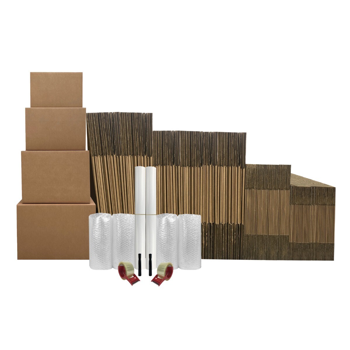 UBMOVE 10 Room Basic Kit 128 Moving Boxes and Packing Materials