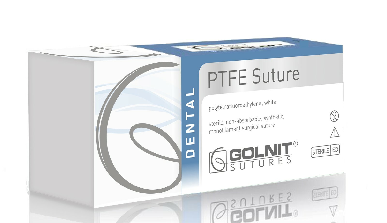 GOLNIT Dental PTFE Suture 4/0 16 Reverse Cutting, Exp. 2027, sterile, 12pcs/box