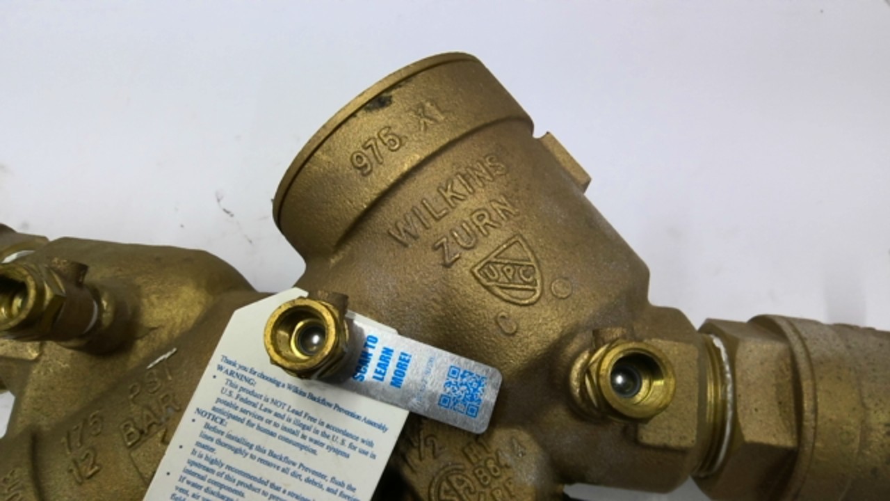 Zurn Wilkins 975XL Reduced Pressure Principle Assembly 1/4