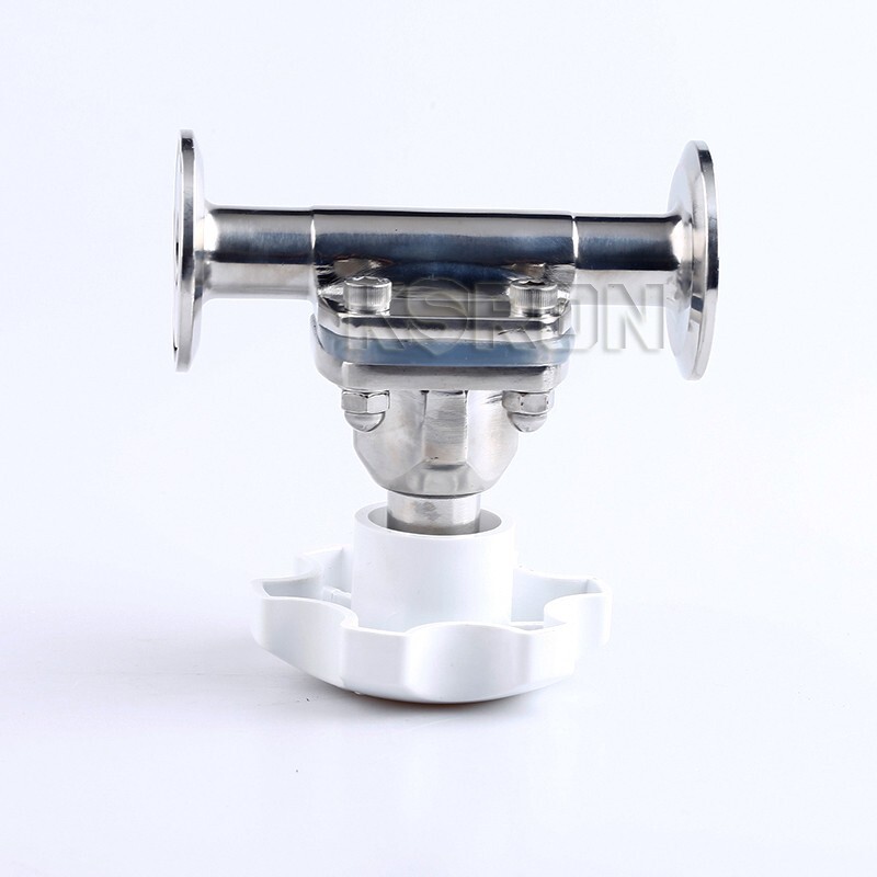 DN50MM 2” Sanitary Tri-Clamp Diaphragm Valve Manual SS316 Quick-load Valve