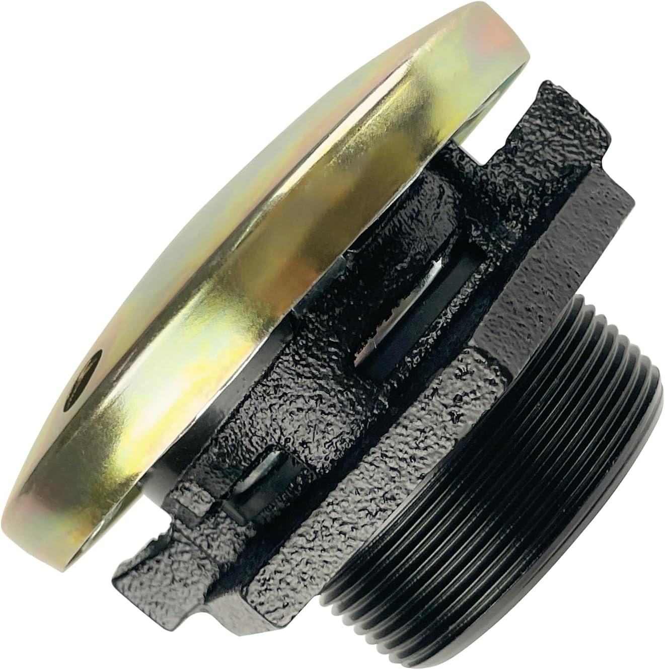 Transfer Tank Vented Cap with Threaded Neck, Vented Fuel Tank Cap with 2 In Base