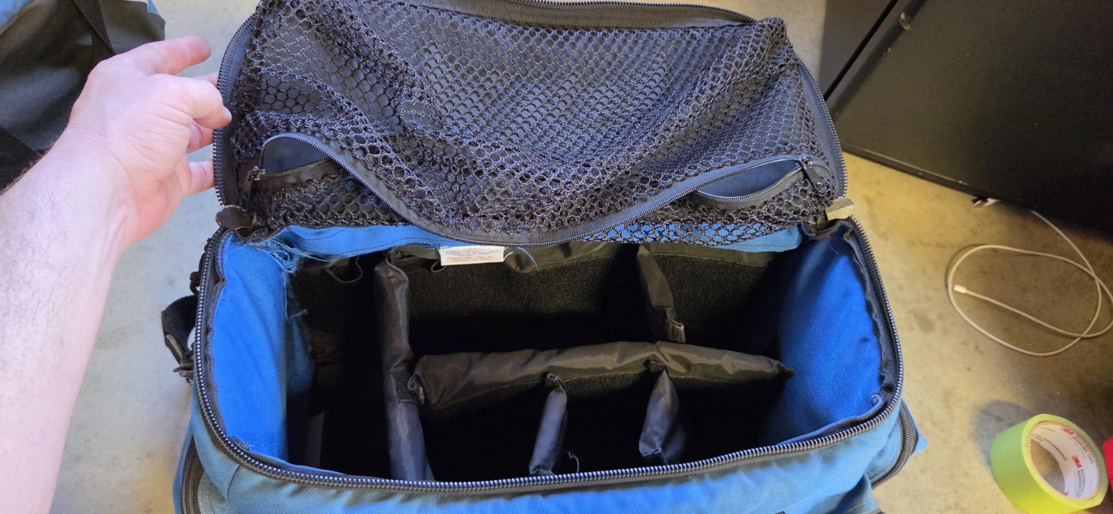 Iron Duck Trauma Bag, Nylon, 23 in L, 17 in W, Blue Ems Bag #2
