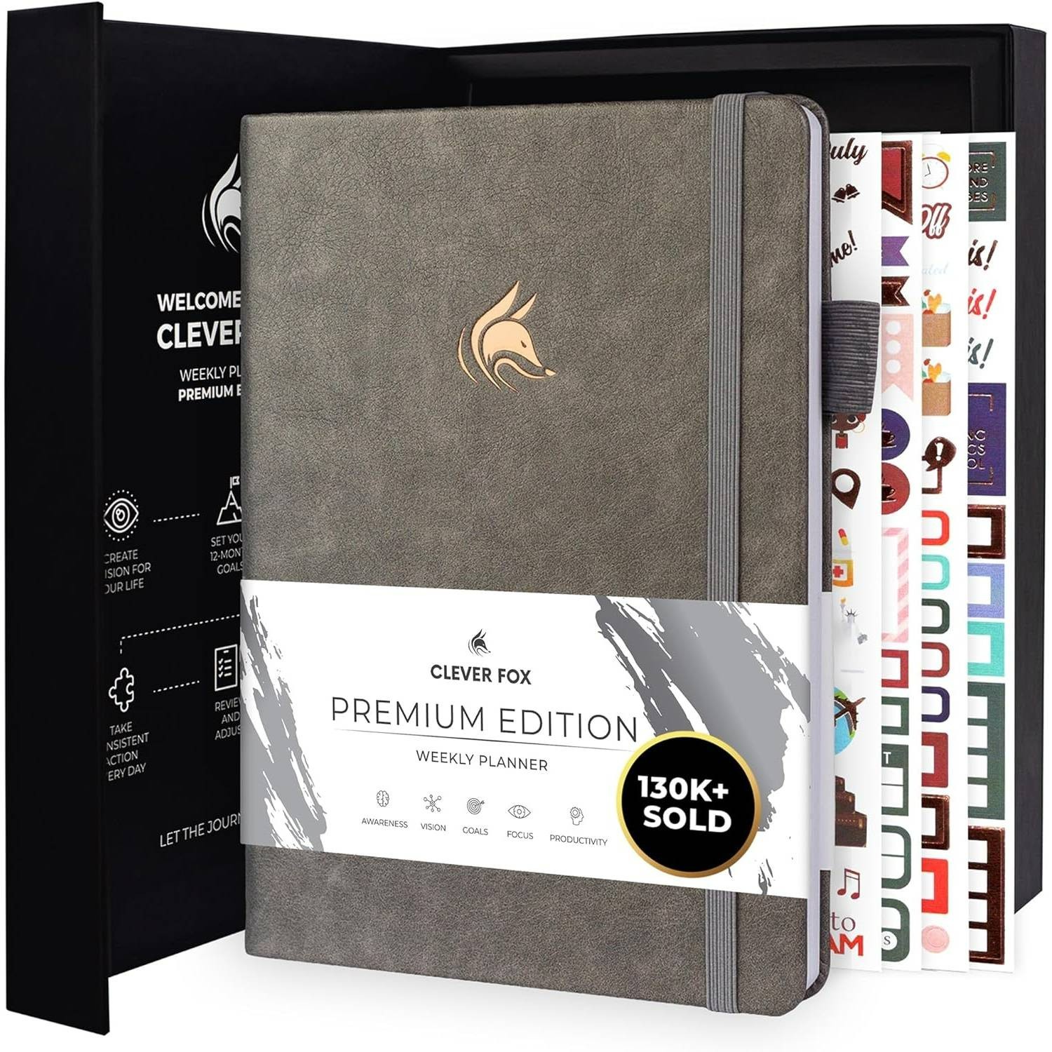 Clever Fox Planner Premium Edition Weekly Planner A5