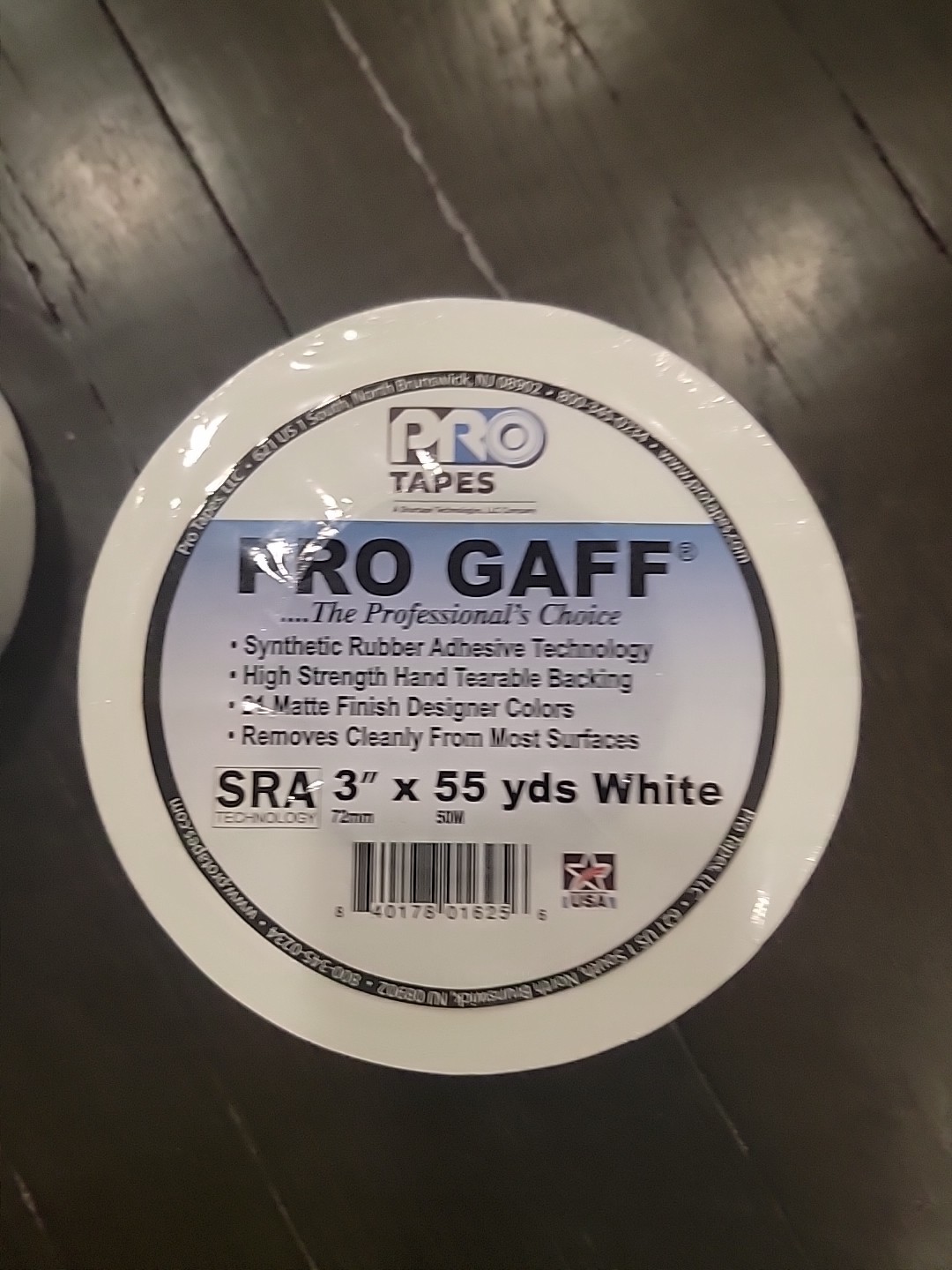 3 Inch Pro Gaff Premium Matte Cloth Gaffer’s Tape Lot Of 2 Pro Tape White