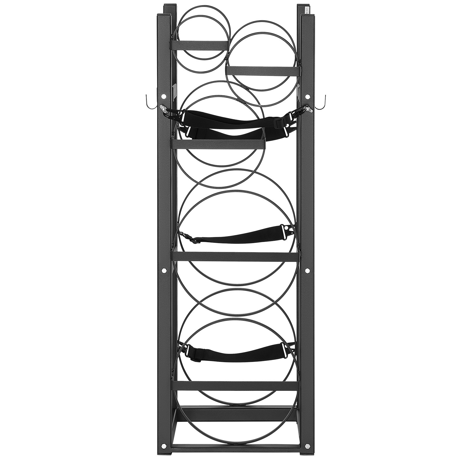 VEVOR Refrigerant Tank Rack 2 x 30lbs and 3 Small Tanks Cylinder Tank Rack