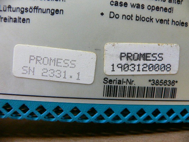 Puls/Promess Bestell-Nr, Ap 336.112, Sn 2331.1 Power Supply