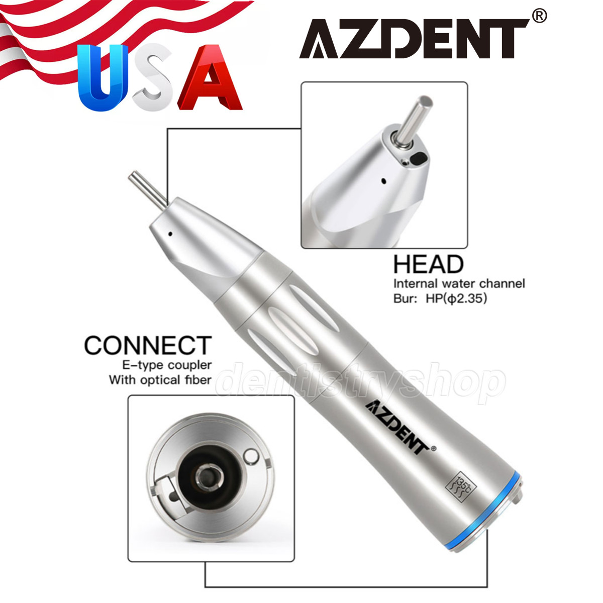 NSK Style Dental Brushless LED Electric Micro Motor/1:5/1:1 Increasing Handpiece