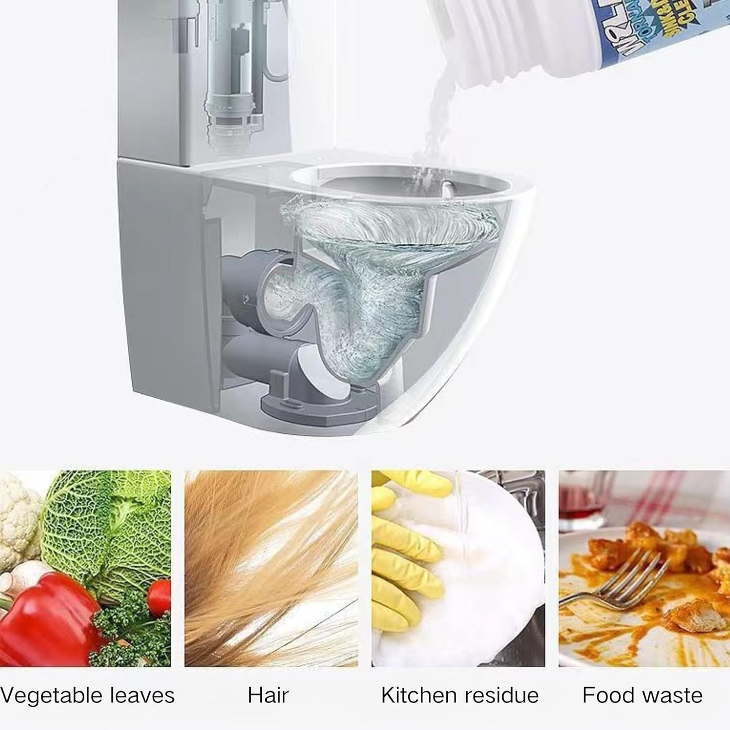 2 Pcs Sink and Drain Cleaner Wild Tornado Pipe Dredge Drain Cleaner