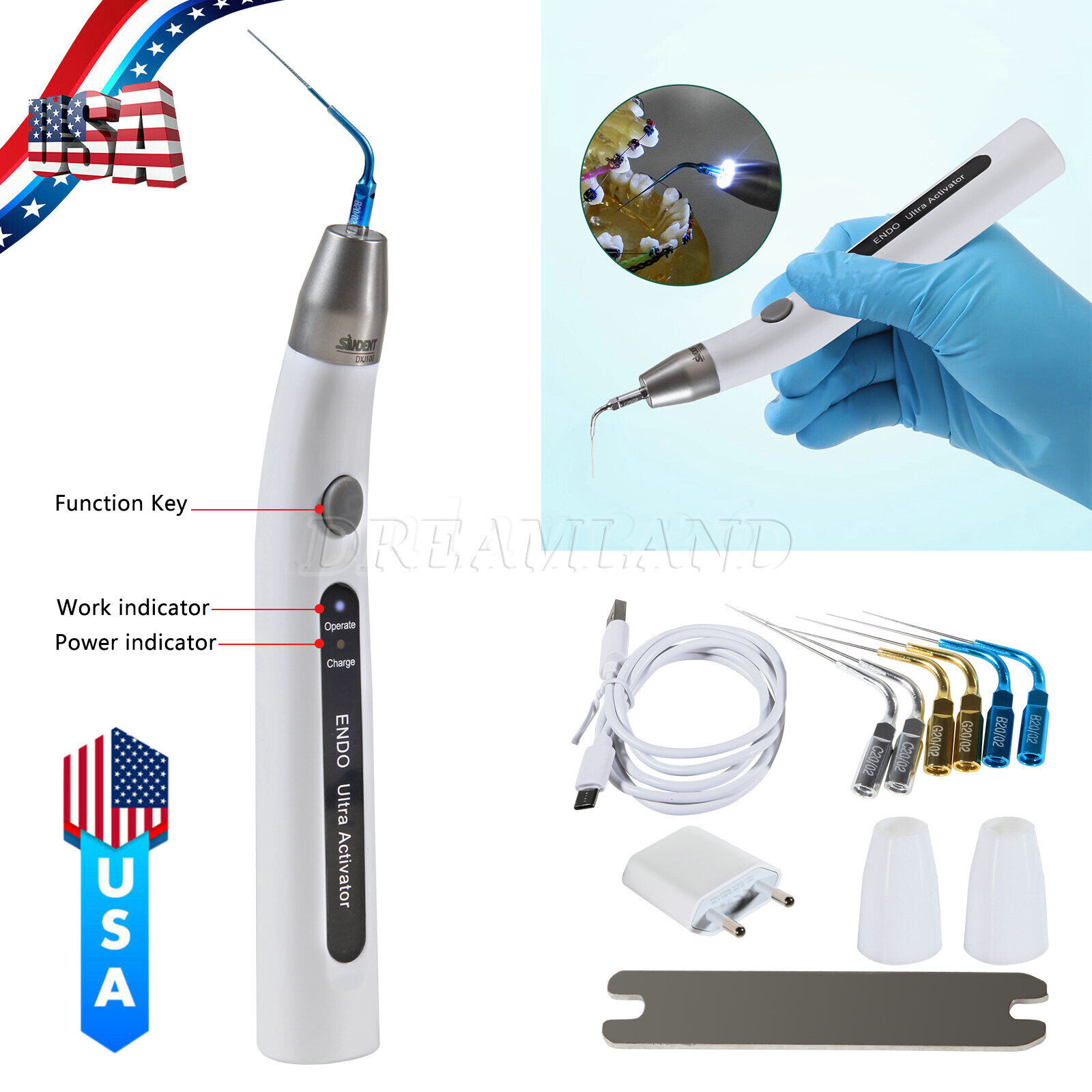 Ultrasonido Dental Ultra Endo Activador Irrigador Endodoncia Scaling/Rotary File