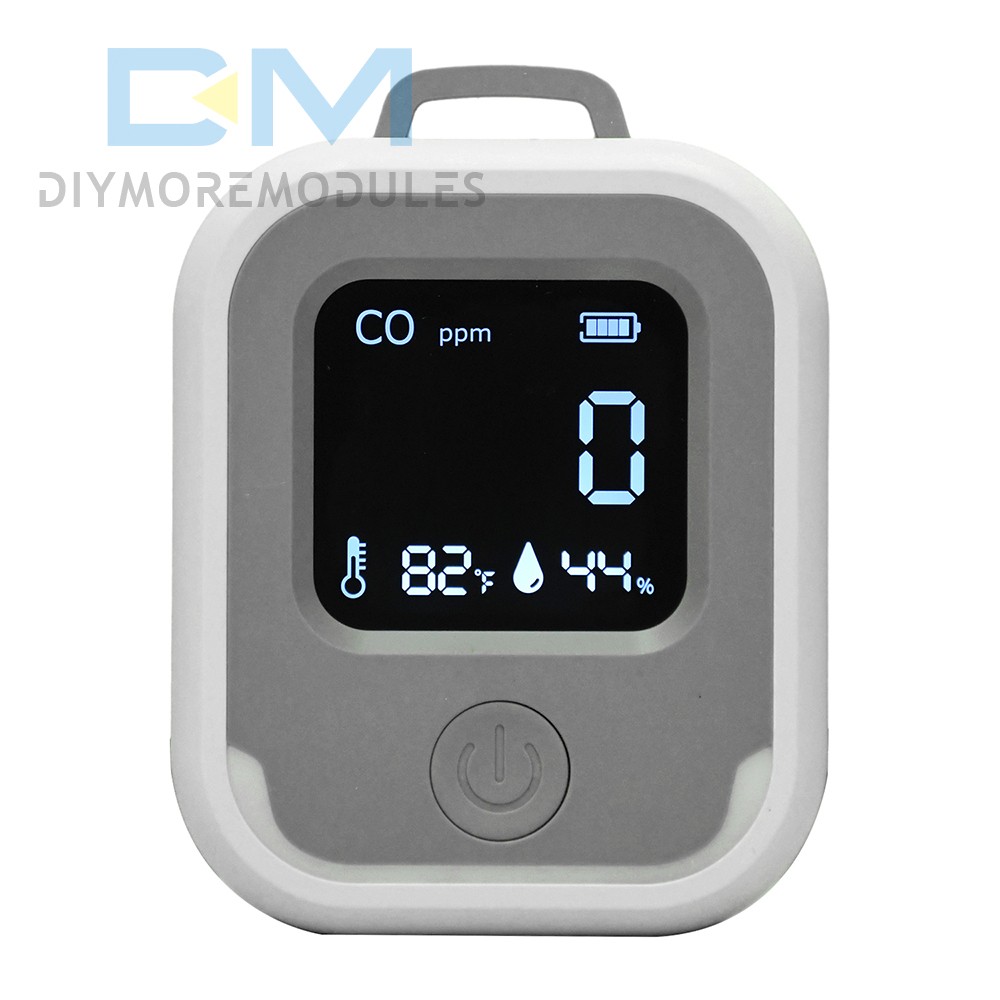 Air Quality Monitor 3-in-1 Carbon Monoxide Detector Temperature Humidity Alarm